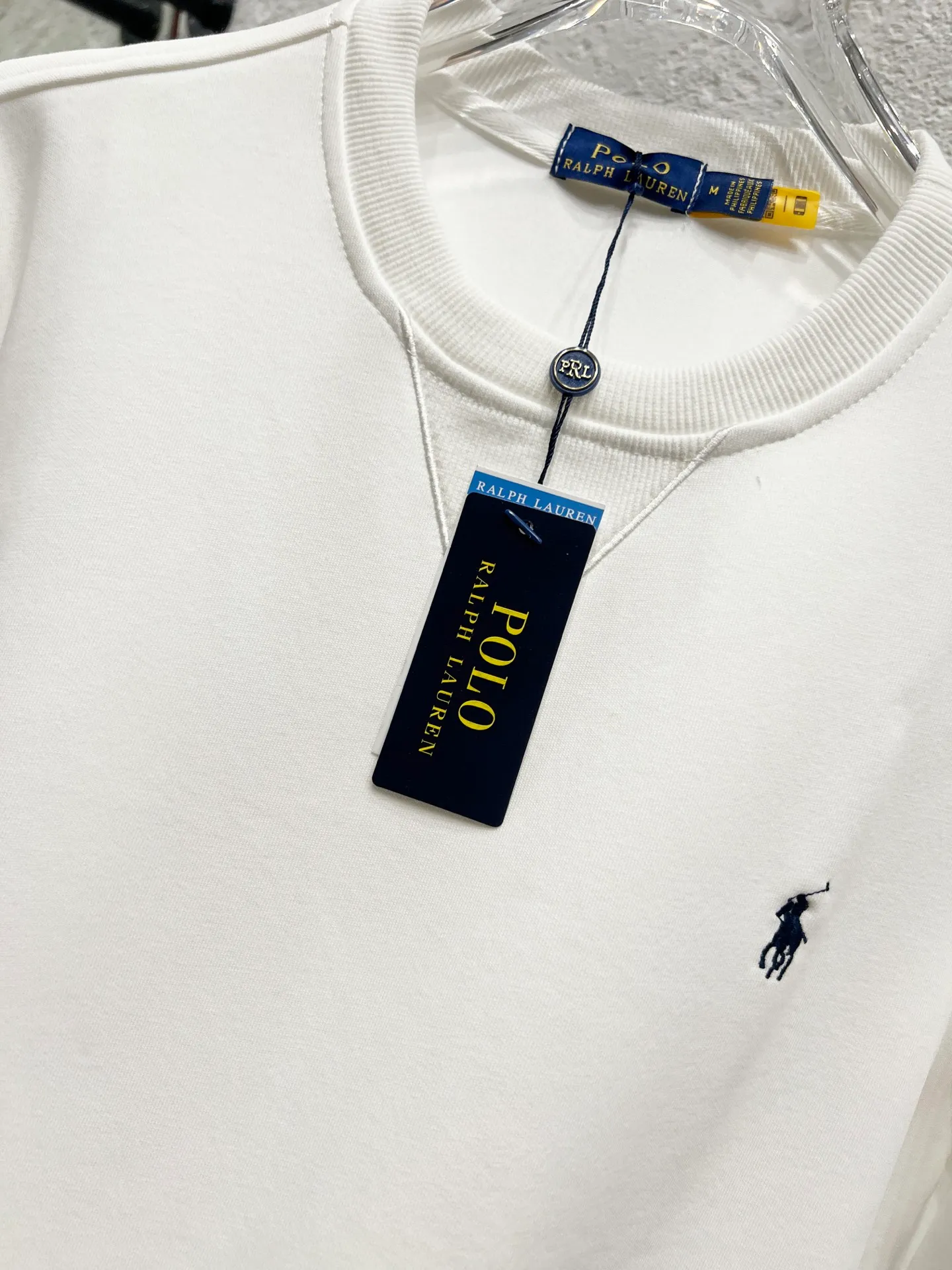 🅿️200 Style number: T52 Ralph Lauren round neck pony logo embroidered sweatshirt, pure cotton fabric Color: white Size: M-105-120 catties L-120-135 catties XL-135-150 catties 2XL-150-165 catties